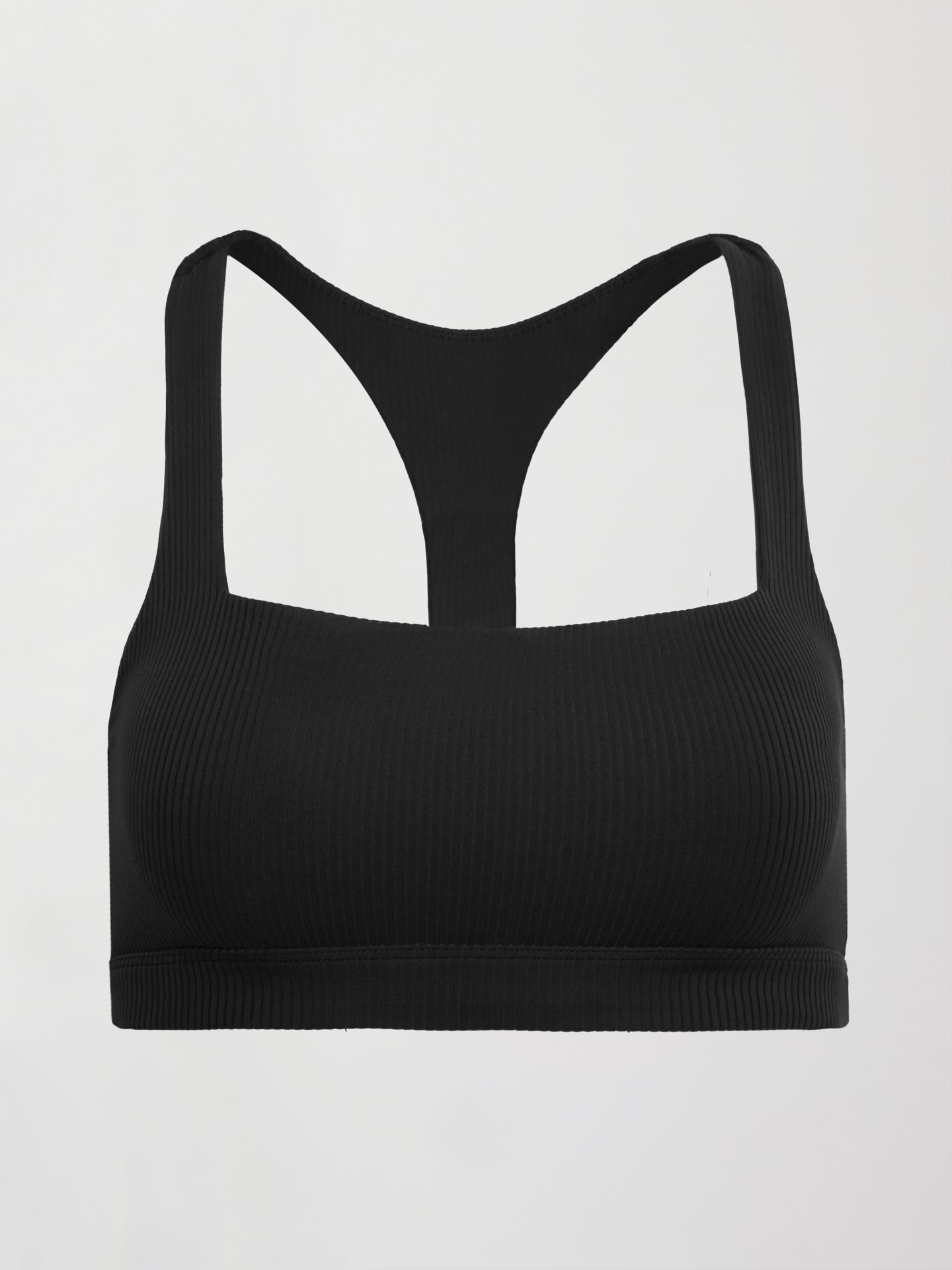 Carbon38 | Racerback Bra in Ribbed Melt - Black