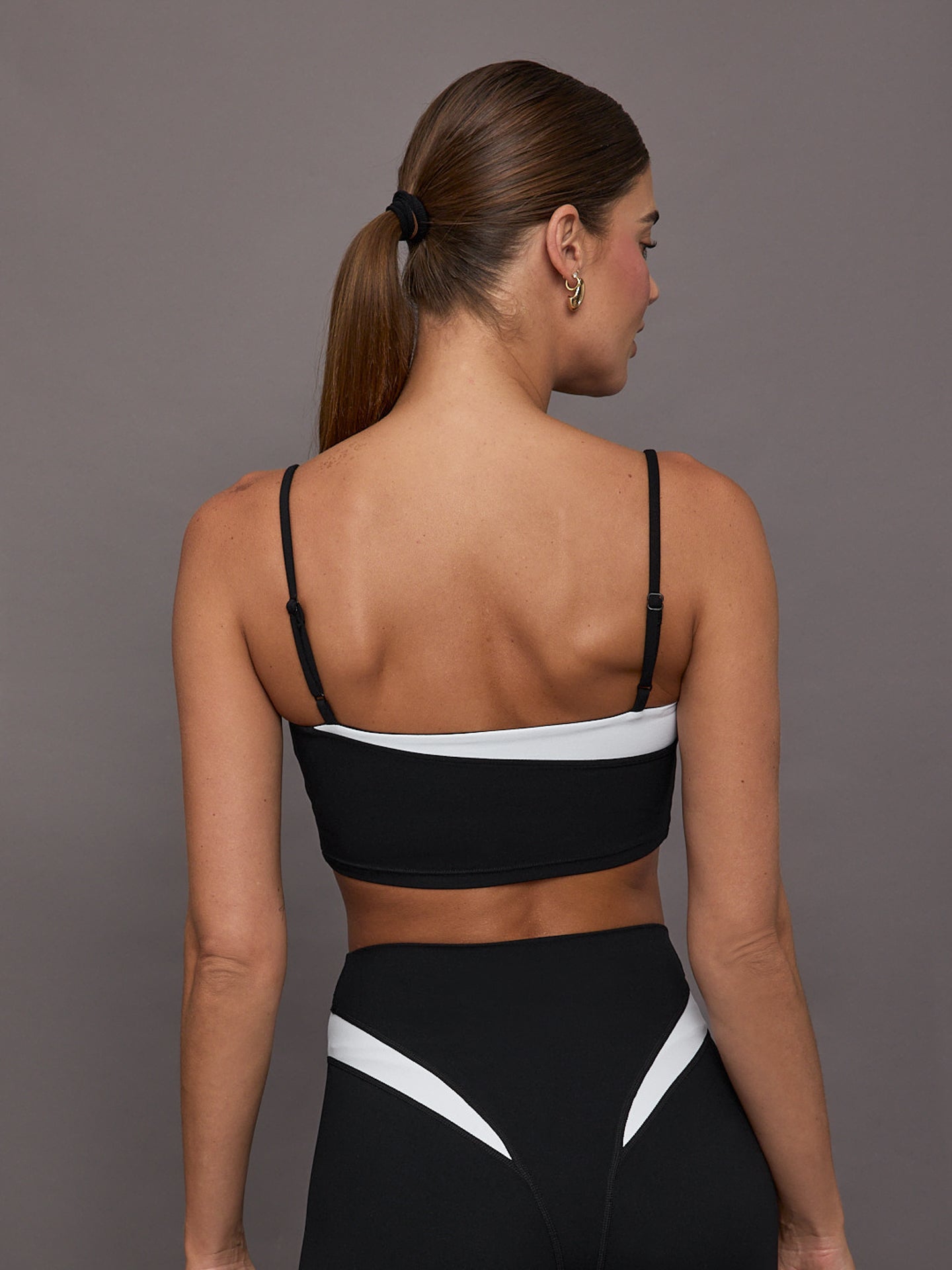 Carbon38 | Spliced Colorblock Bra in Melt - Black/White