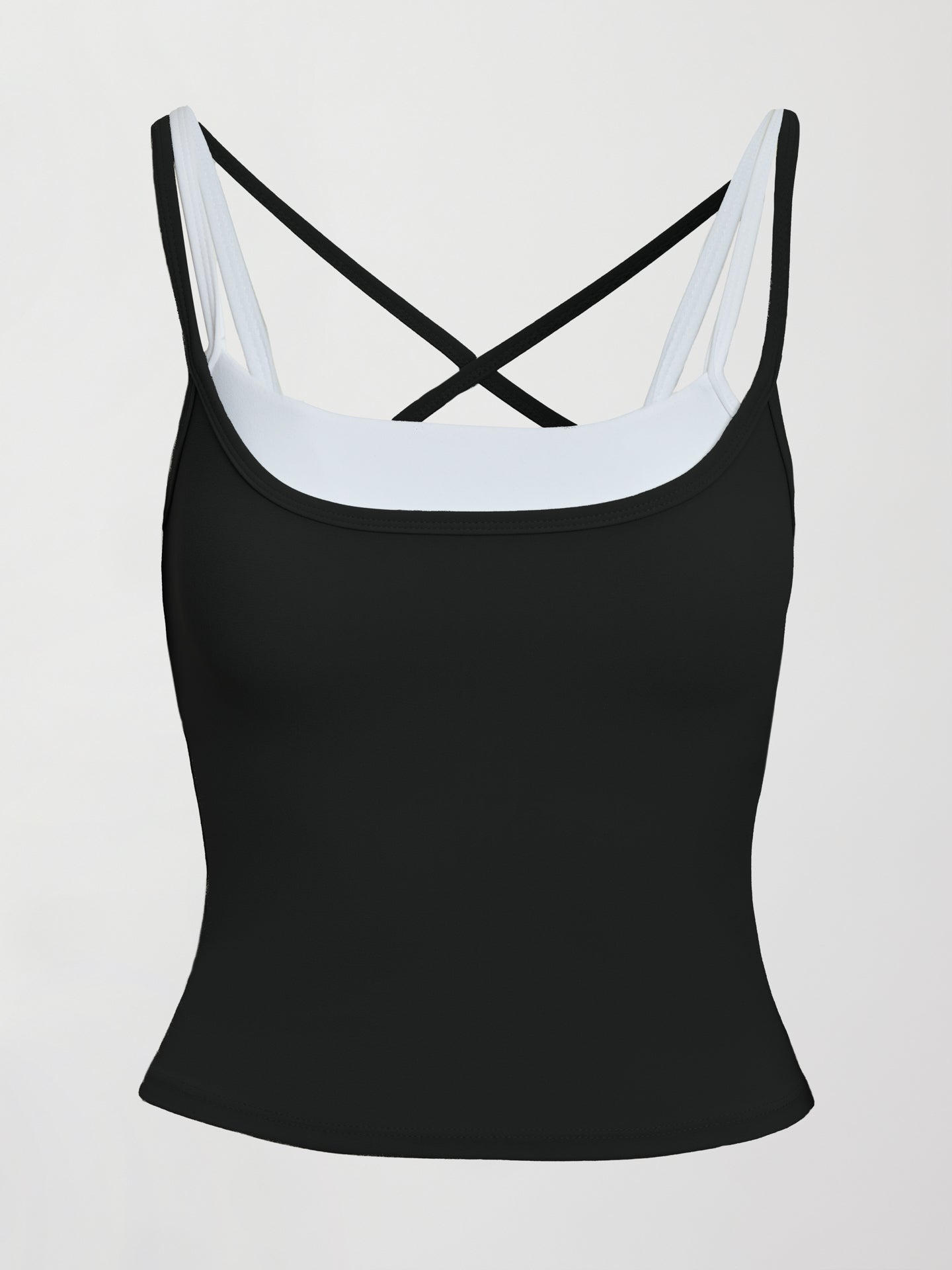 Carbon38 | Double Layered Tank in Melt - Black / White