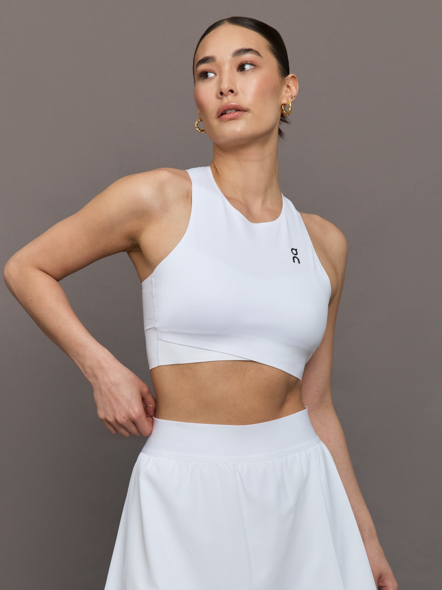 Carbon38 | Court Crop Top - White