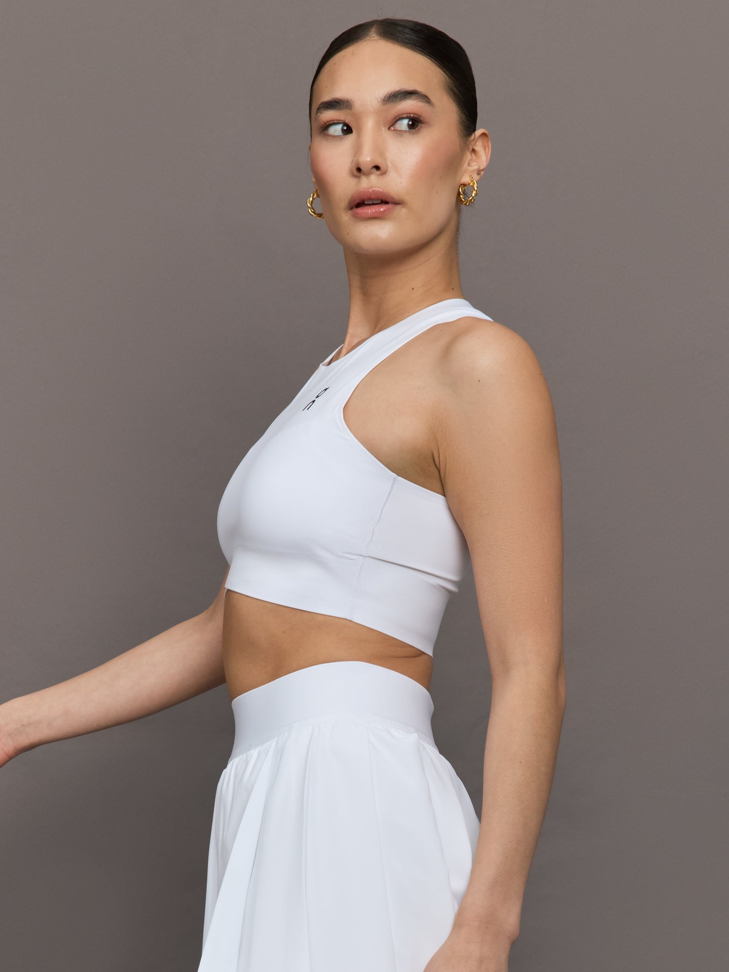 Carbon38 | Court Crop Top - White