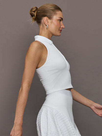 Carbon38 | Shift Ribbed Tank - White