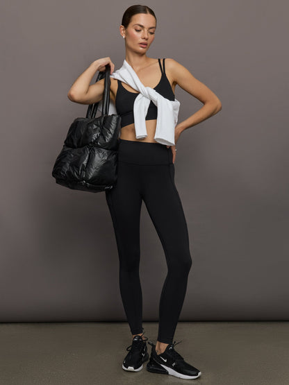 Carbon38 | Multi Strap Active Bra in Diamond Compression - Black