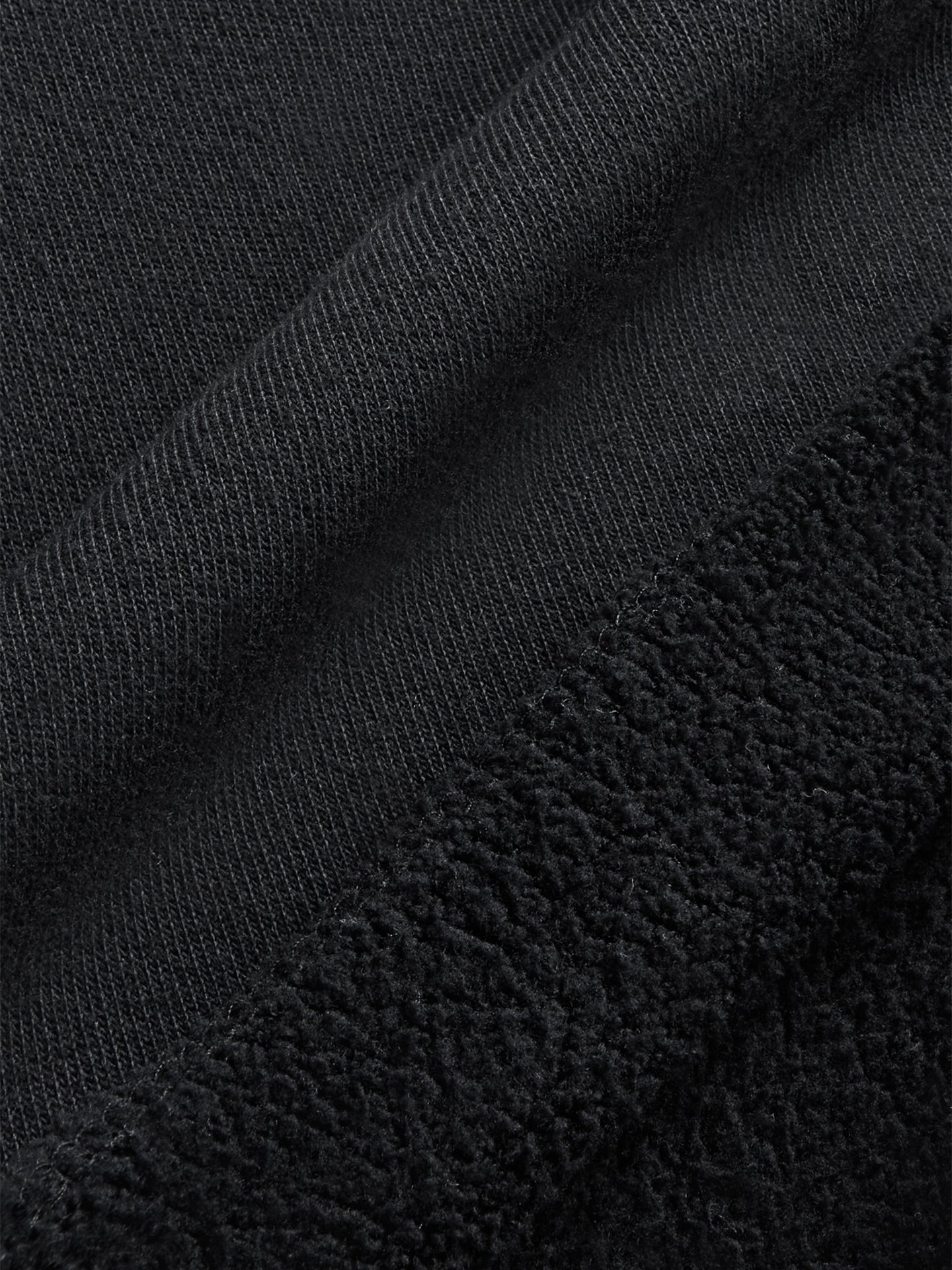 Carbon38 | Off Shoulder Sweatshirt in French Terry - BLACK