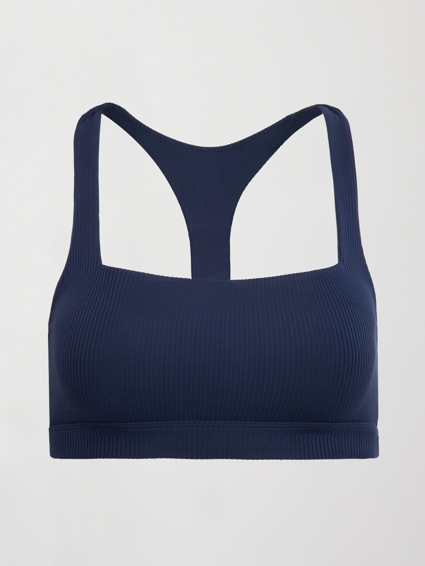 Carbon38 | Racerback Bra in Ribbed Melt - True Navy