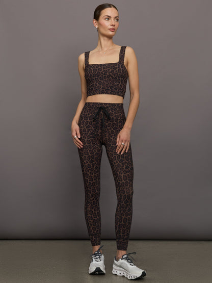 Carbon38 | Square Neck Bra Top in Melt - Leopard Print