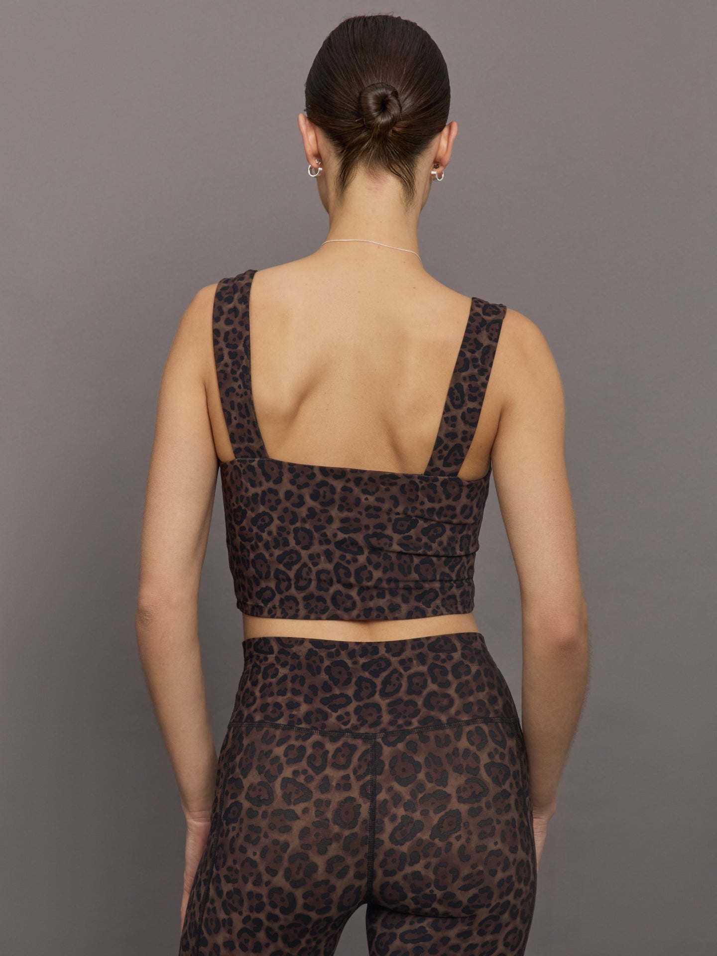 Carbon38 | Square Neck Bra Top in Melt - Leopard Print