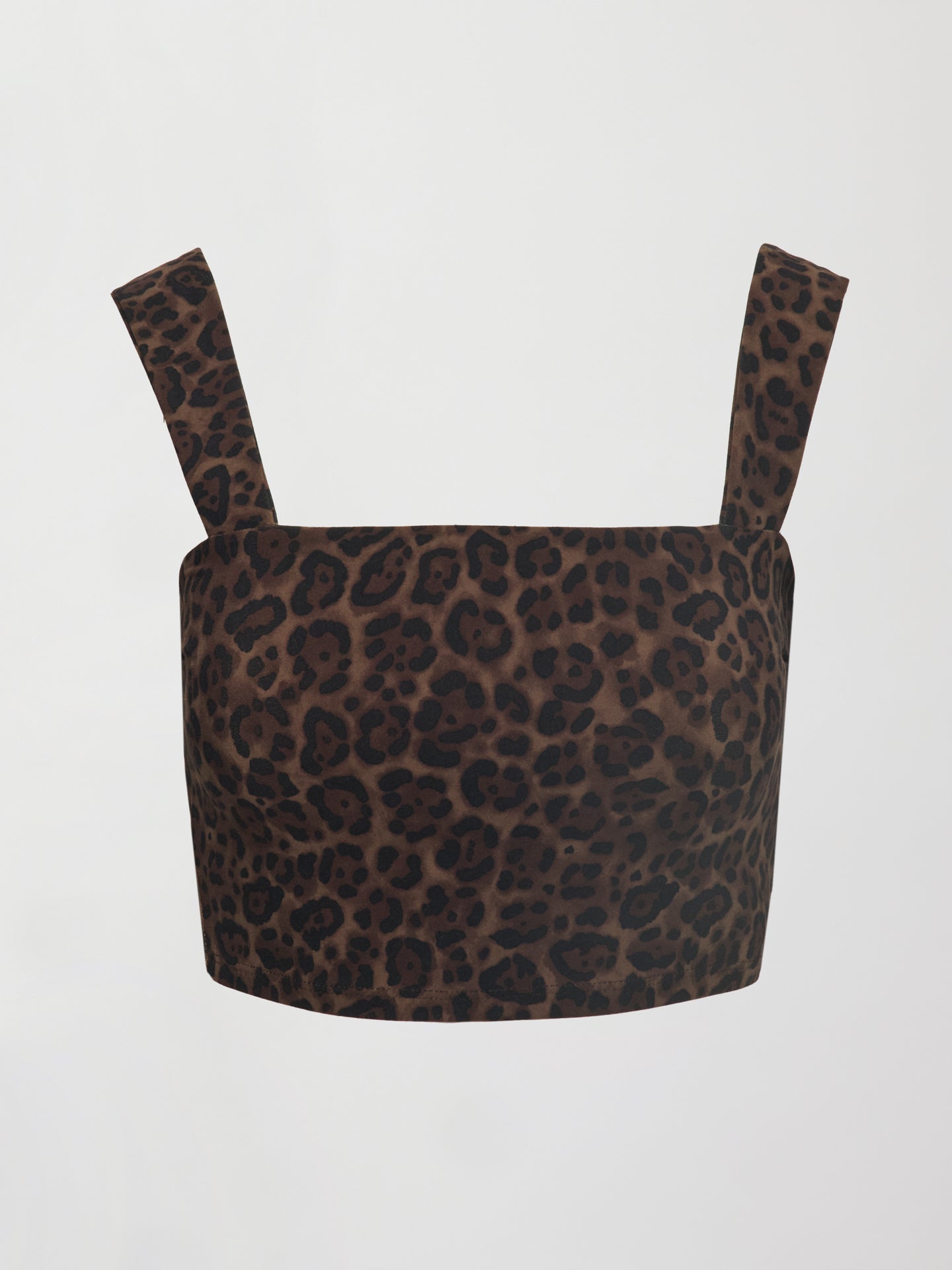 Carbon38 | Square Neck Bra Top in Melt - Leopard Print