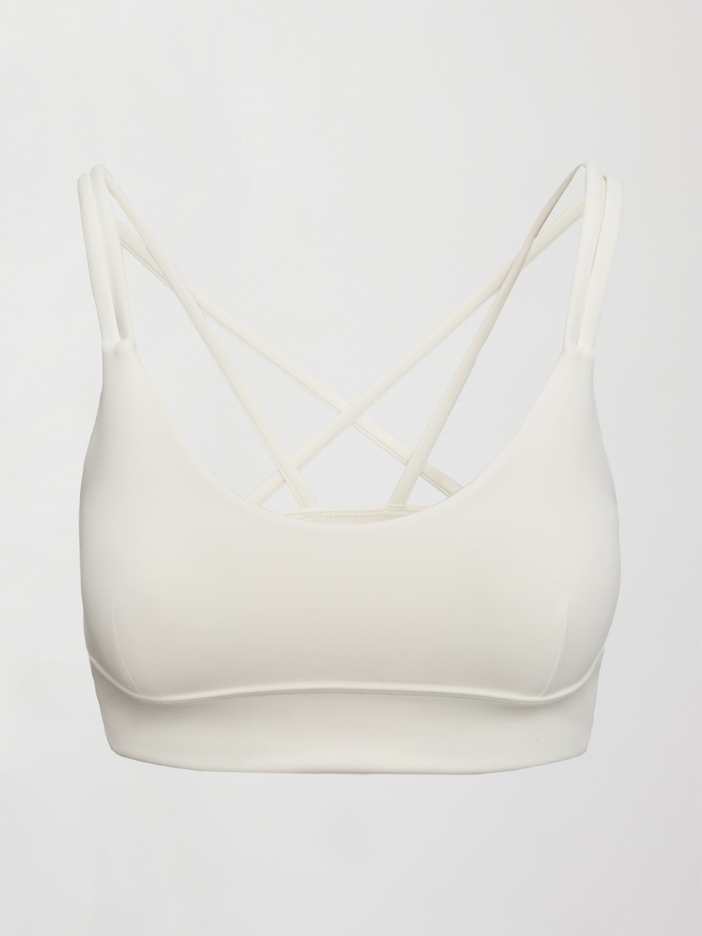 Carbon38 | Multi Strap Active Bra in Diamond Compression - Cloud Dancer