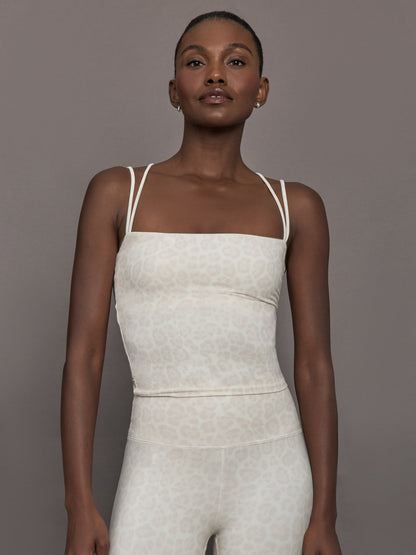 Carbon38 | Strappy Tank in Melt - Snow Leopard