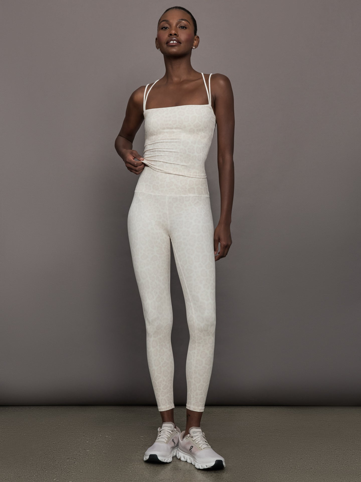 Carbon38 | Strappy Tank in Melt - Snow Leopard