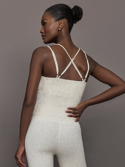 Carbon38 | Strappy Tank in Melt - Snow Leopard