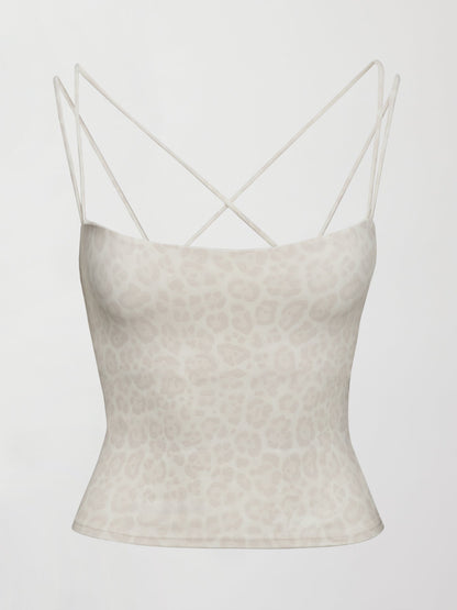 Carbon38 | Strappy Tank in Melt - Snow Leopard