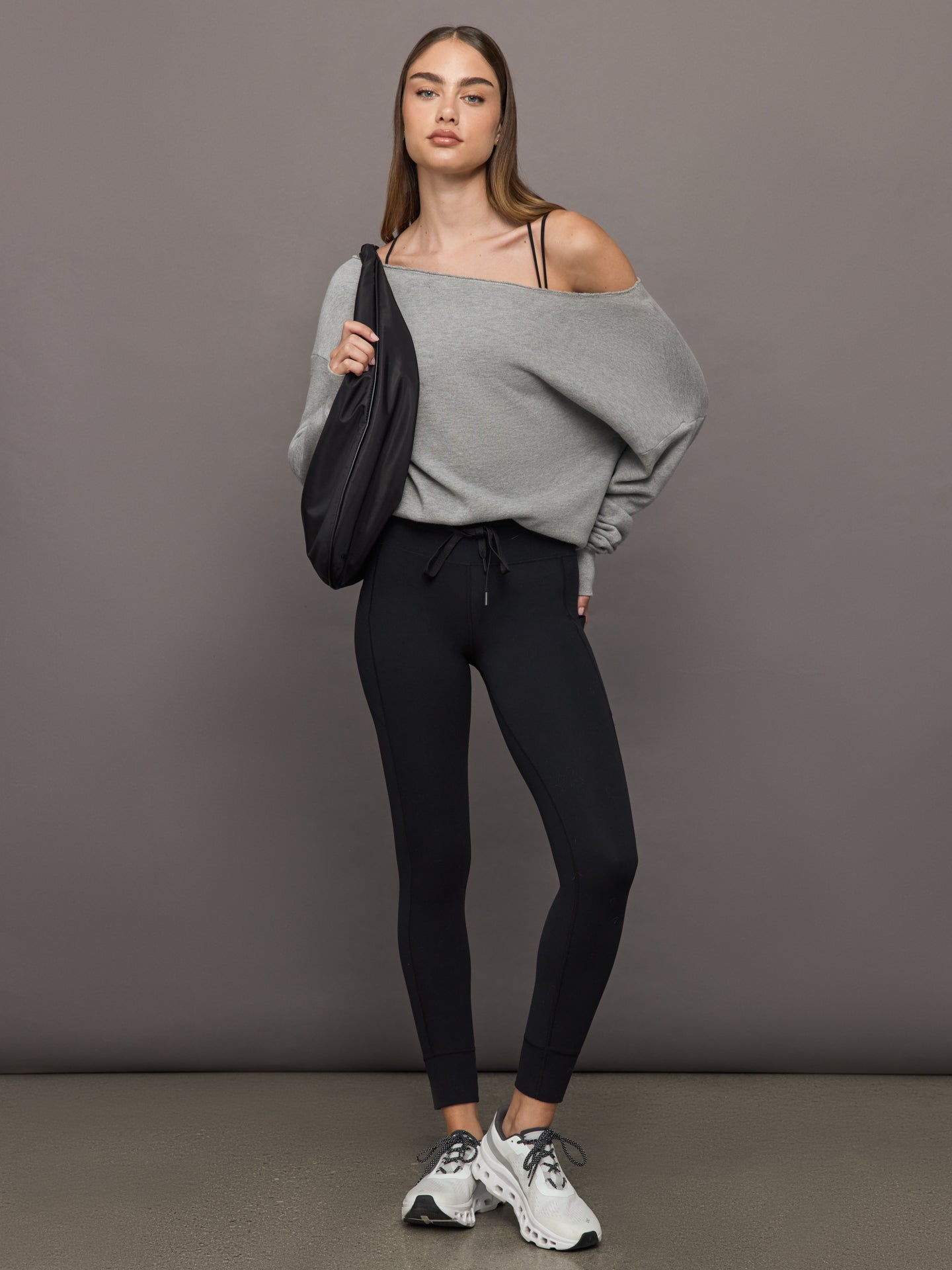 Carbon38 | High Rise Pocket Legging in Melt - Black