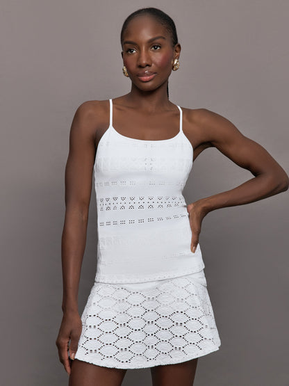 Carbon38 | Fitted Tank - White