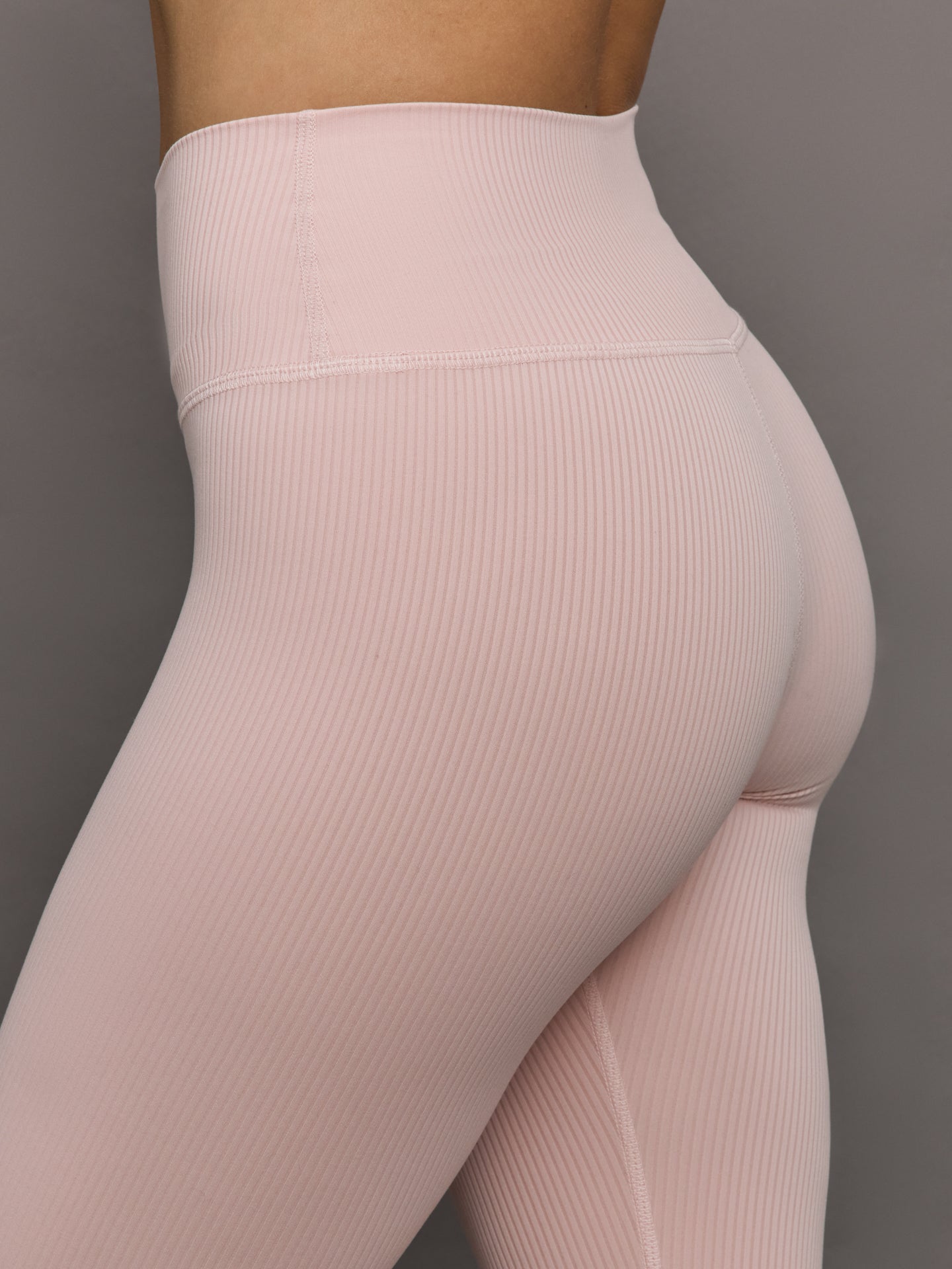 Carbon38 | High Rise Legging in Ribbed Melt - Lotus
