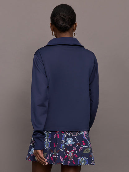 Carbon38 | Wren 1/4 Zip - Maltese Blue