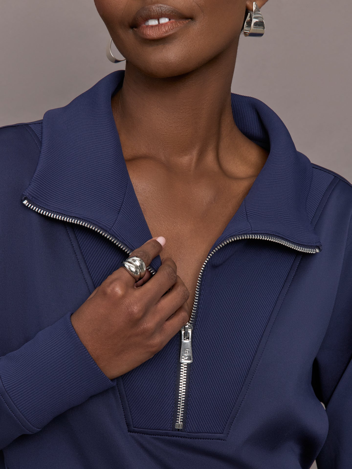 Carbon38 | Wren 1/4 Zip - Maltese Blue