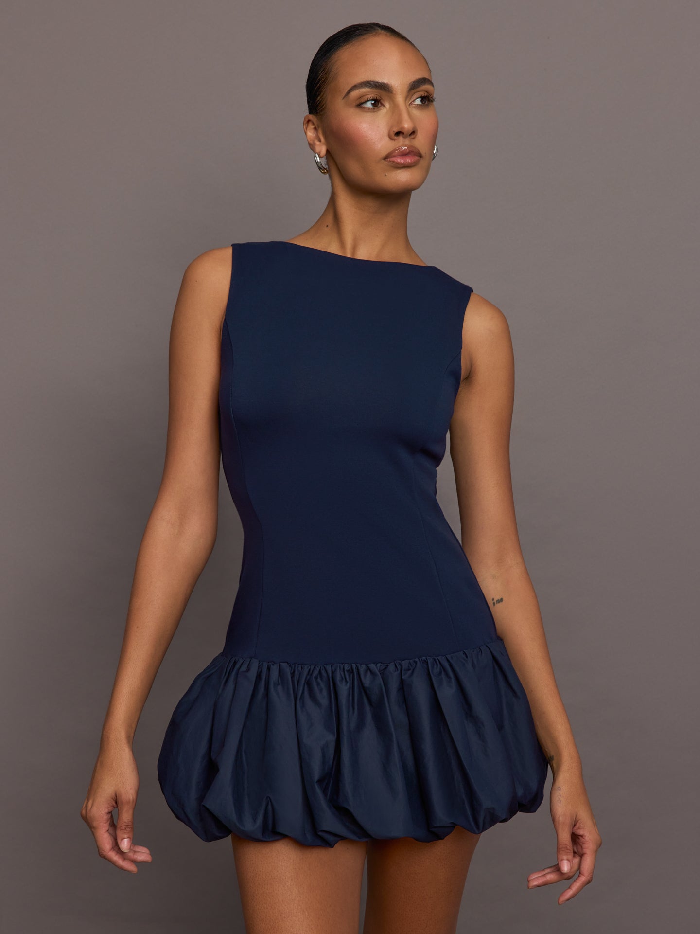 Carbon38 | Drop Waist Bubble Dress - Navy