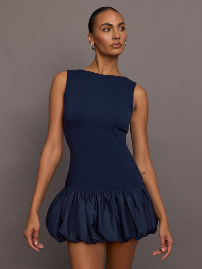 Carbon38 | Drop Waist Bubble Dress - Navy