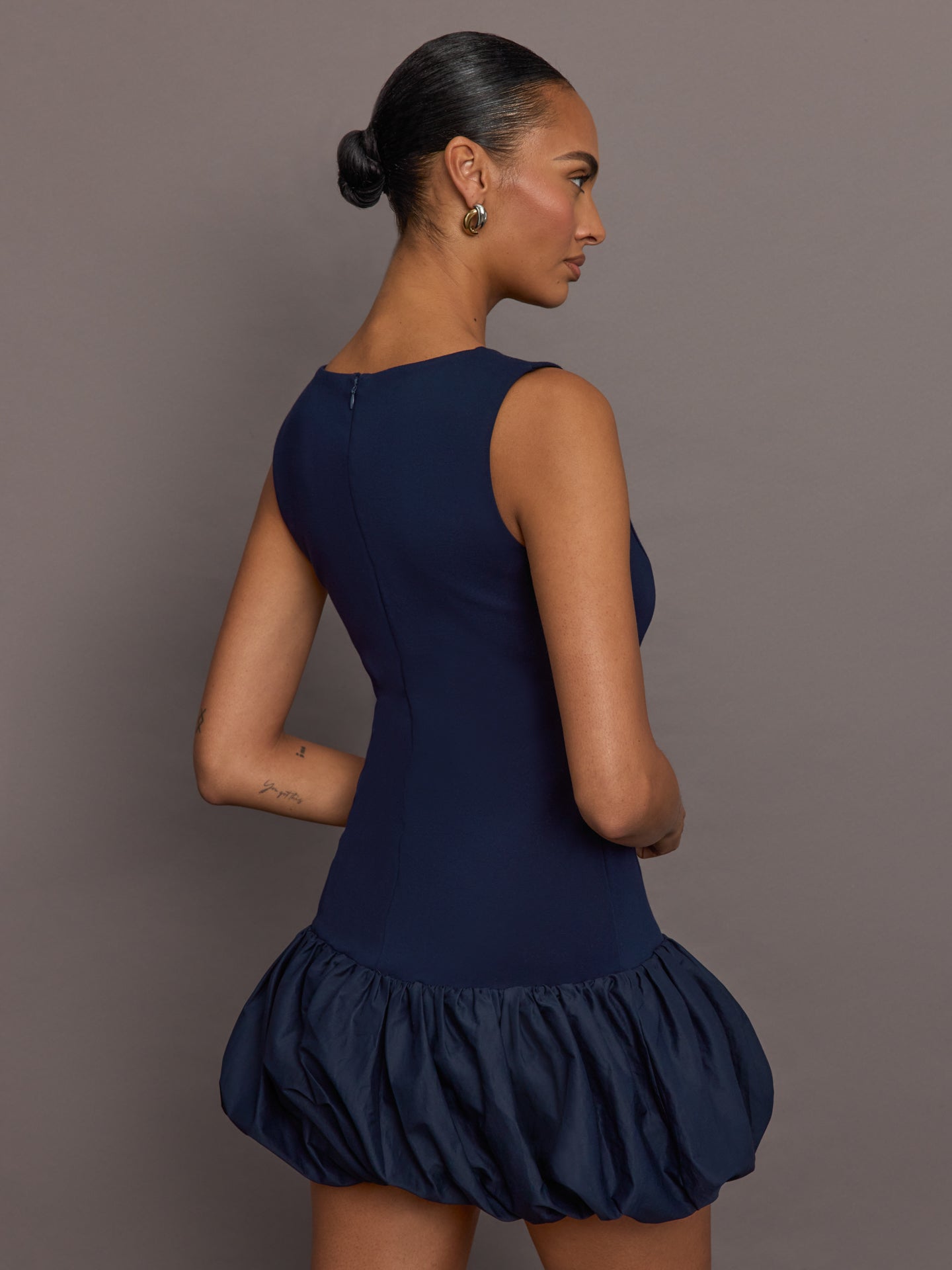 Carbon38 | Drop Waist Bubble Dress - Navy