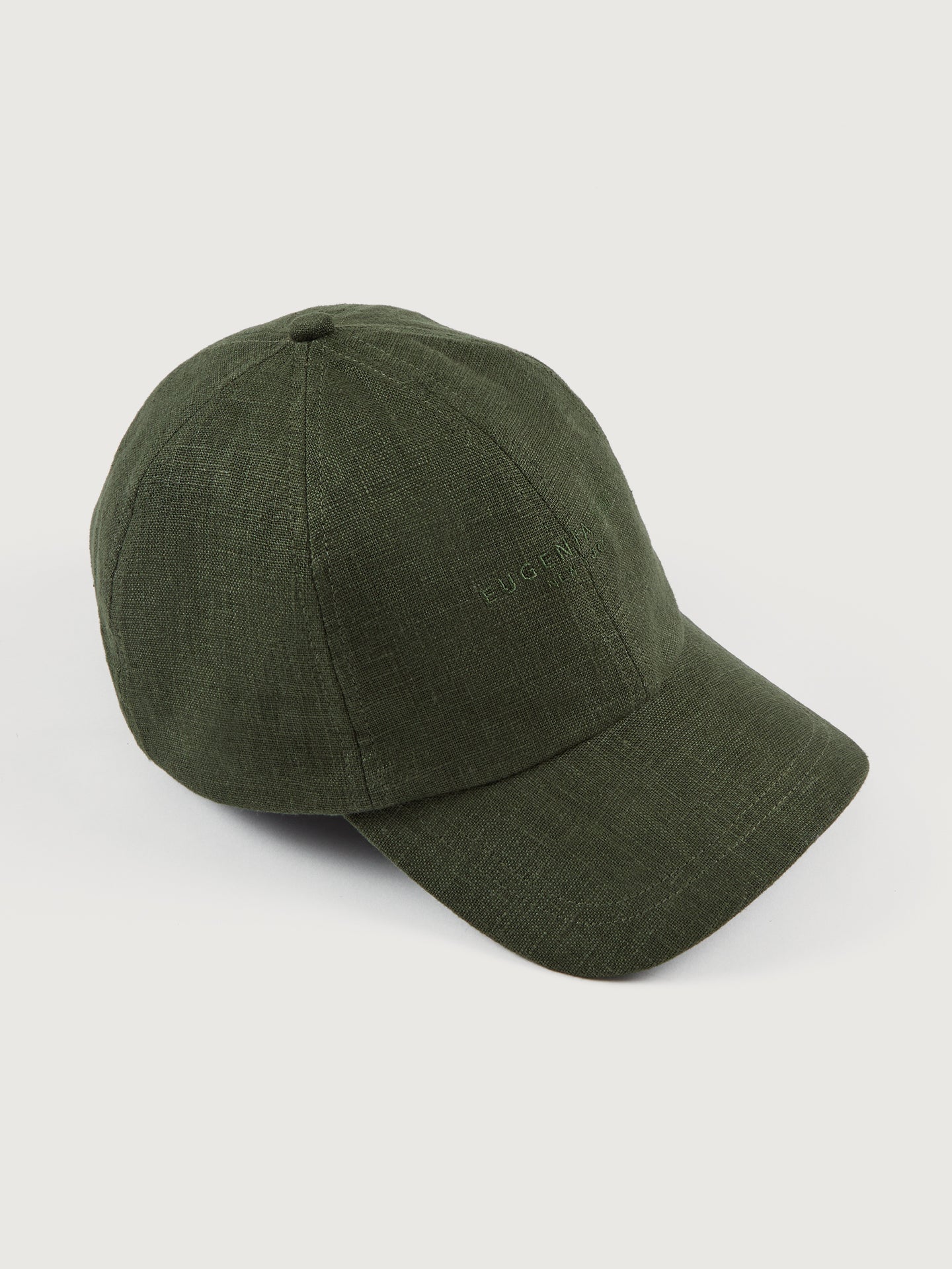 Carbon38 | Lo Linen Baseball Cap - Olive