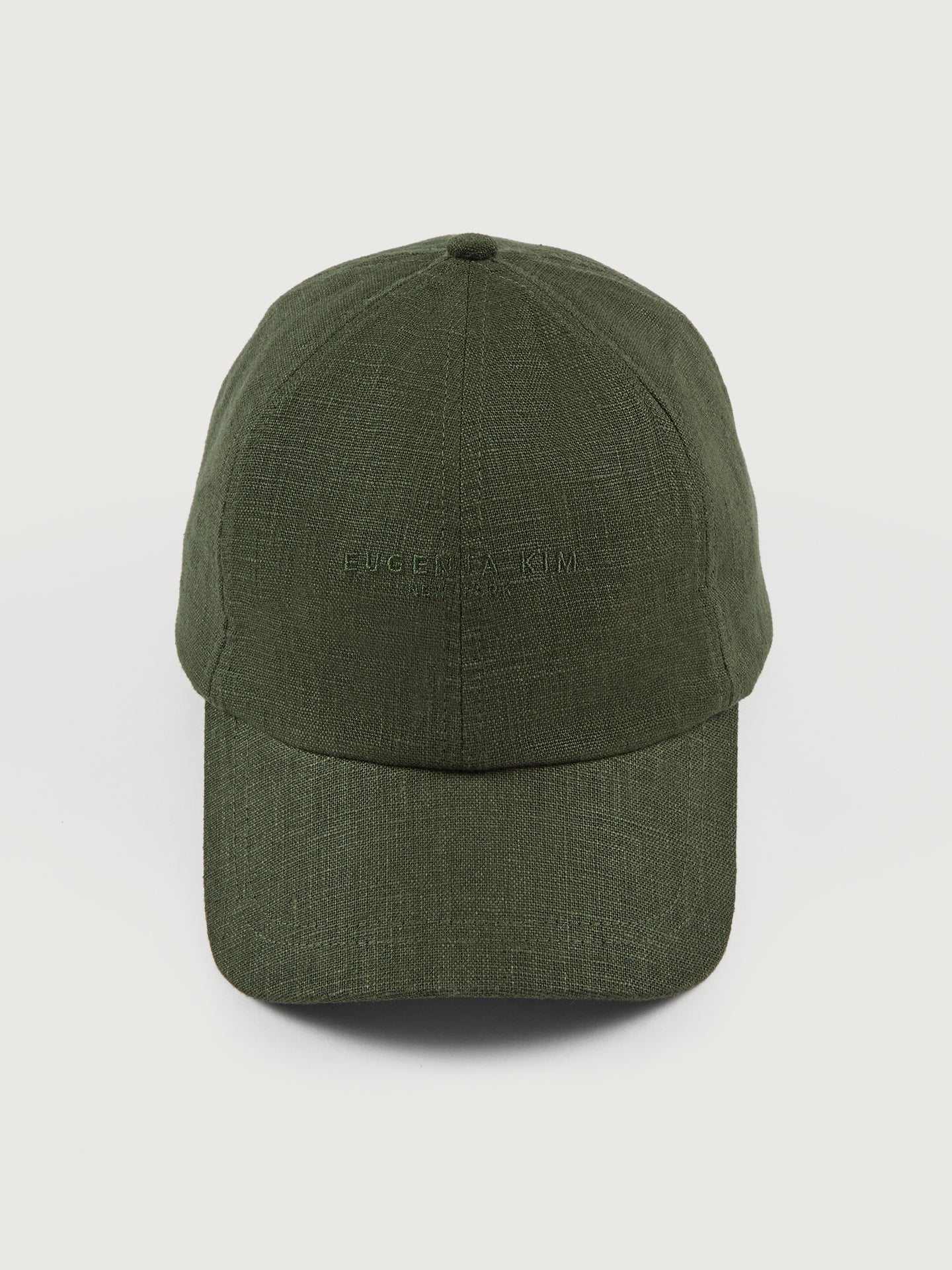 Carbon38 | Lo Linen Baseball Cap - Olive