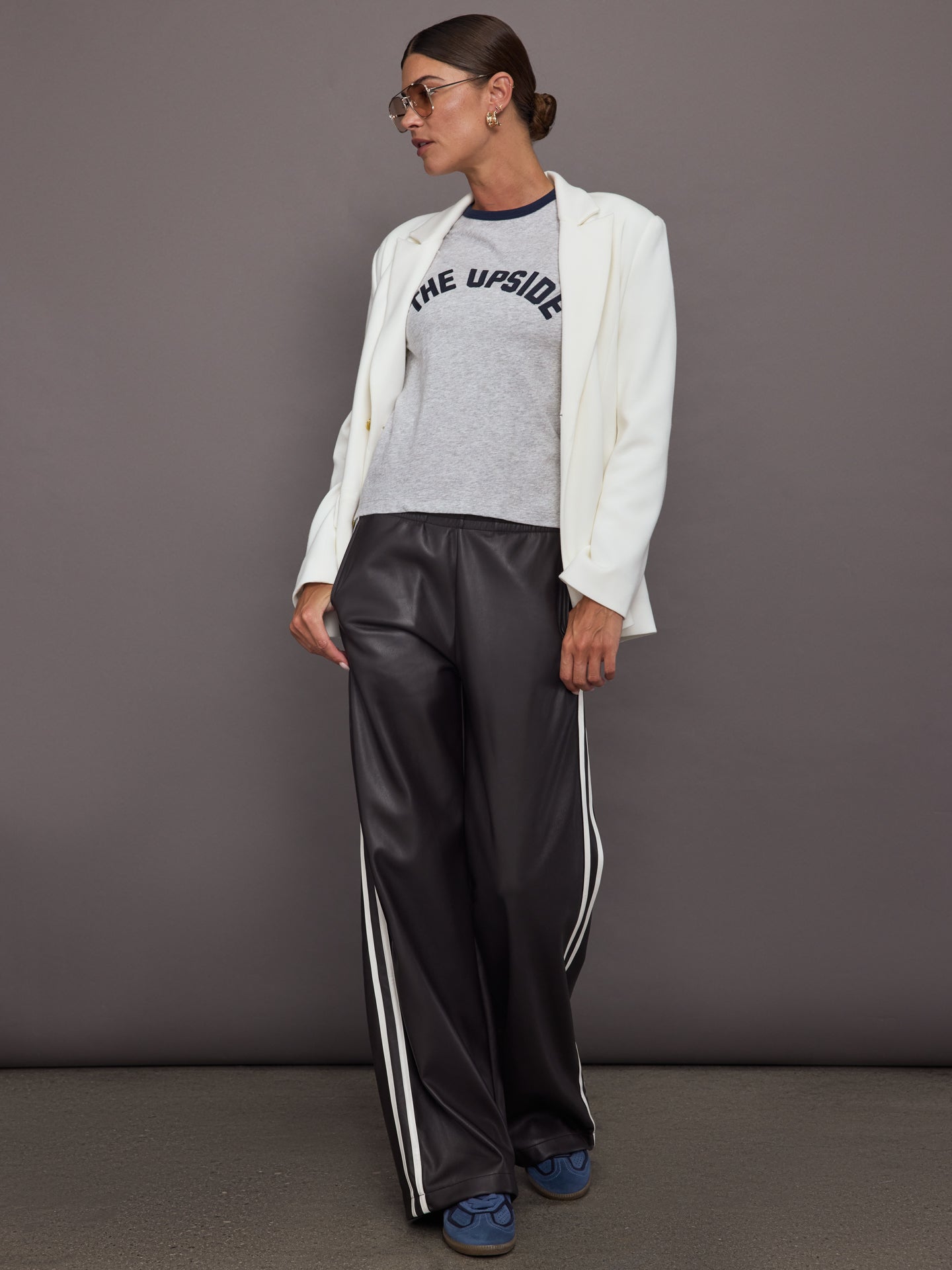 Carbon38 | Vegan Leather Twilight Pant - Brown