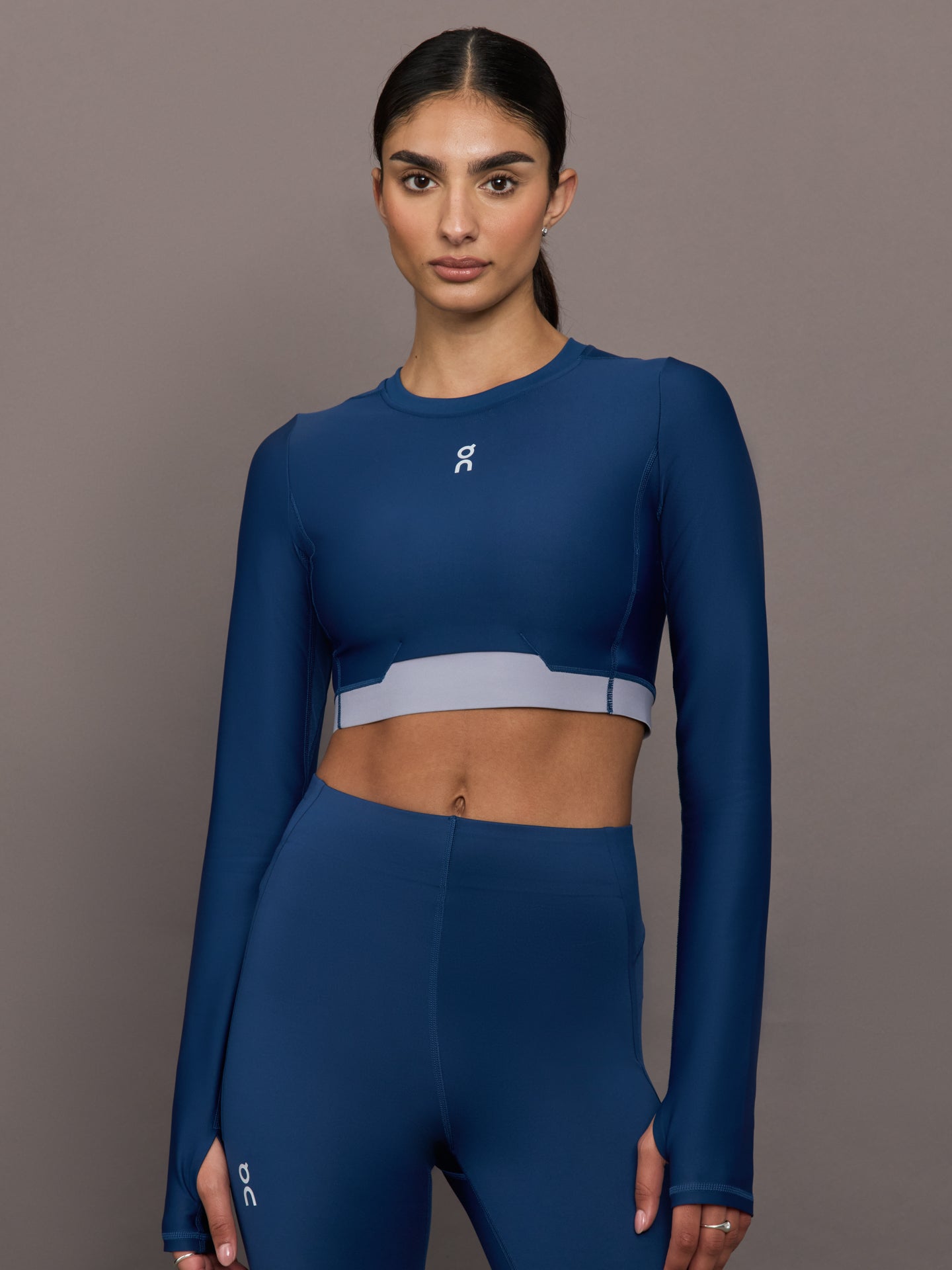 Carbon38 | Train Long Sleeve Crop - Tempest