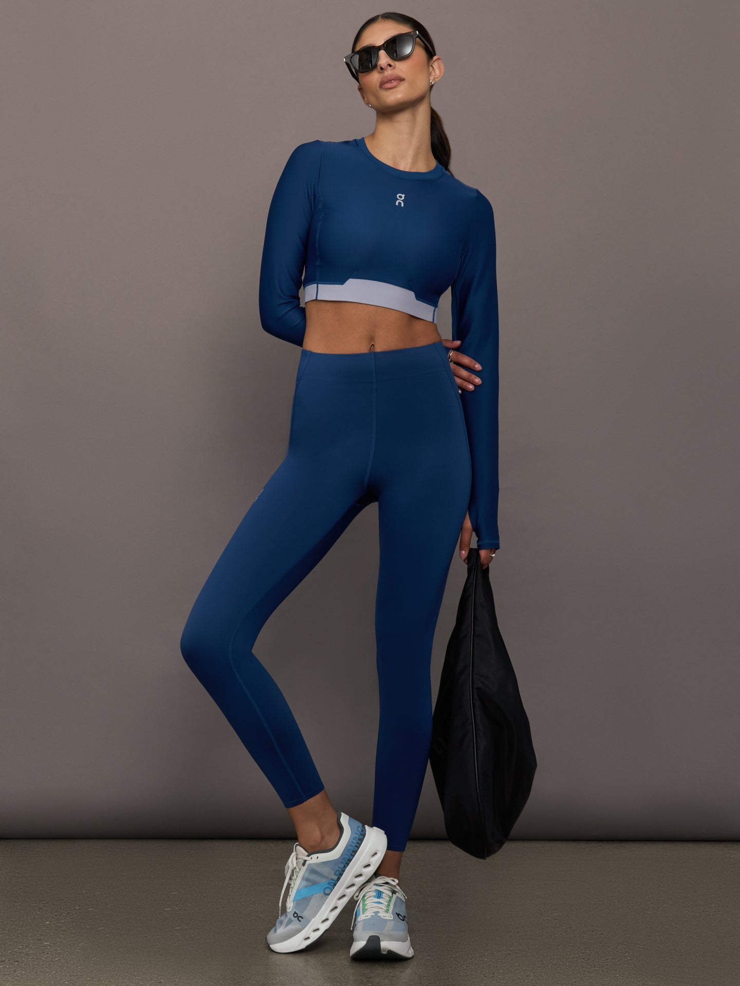 Carbon38 | Train Long Sleeve Crop - Tempest
