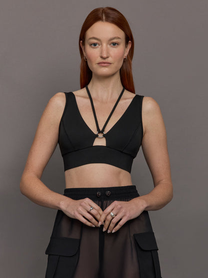Carbon38 | Odyssey Longline Bra - Black