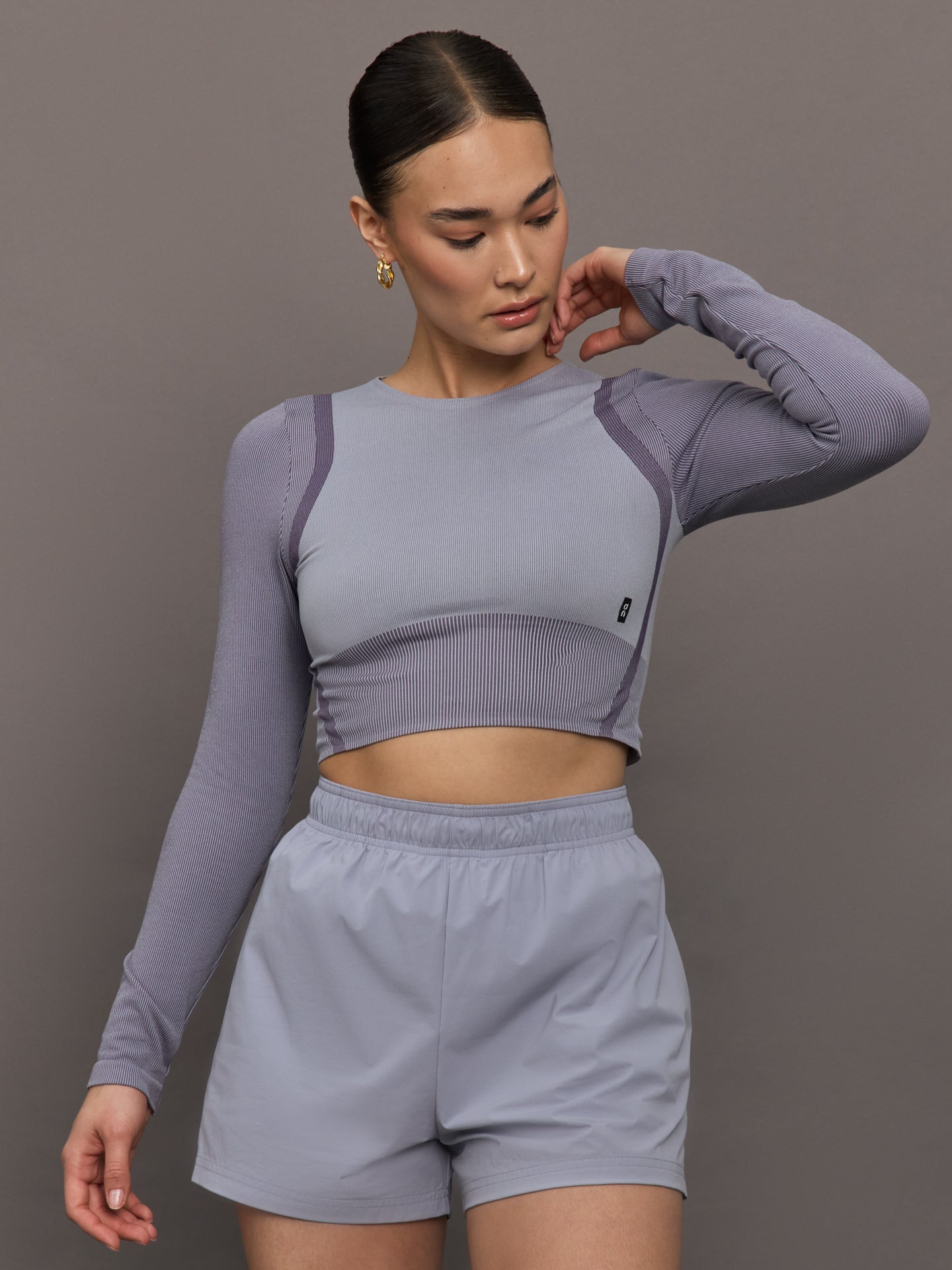 Carbon38 | Studio Knit Long-T Crop - Lilac | Cosmos