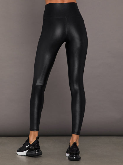 Carbon38 | High Rise Full-Length Legging in Takara Shine - Black