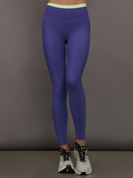 Carbon38 | Contrast Waistband Legging in Melt - Future Dusk / Matcha