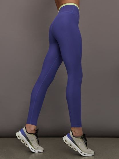 Carbon38 | Contrast Waistband Legging in Melt - Future Dusk / Matcha