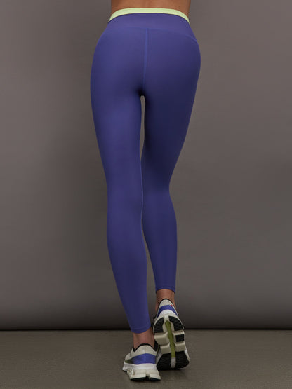 Carbon38 | Contrast Waistband Legging in Melt - Future Dusk / Matcha