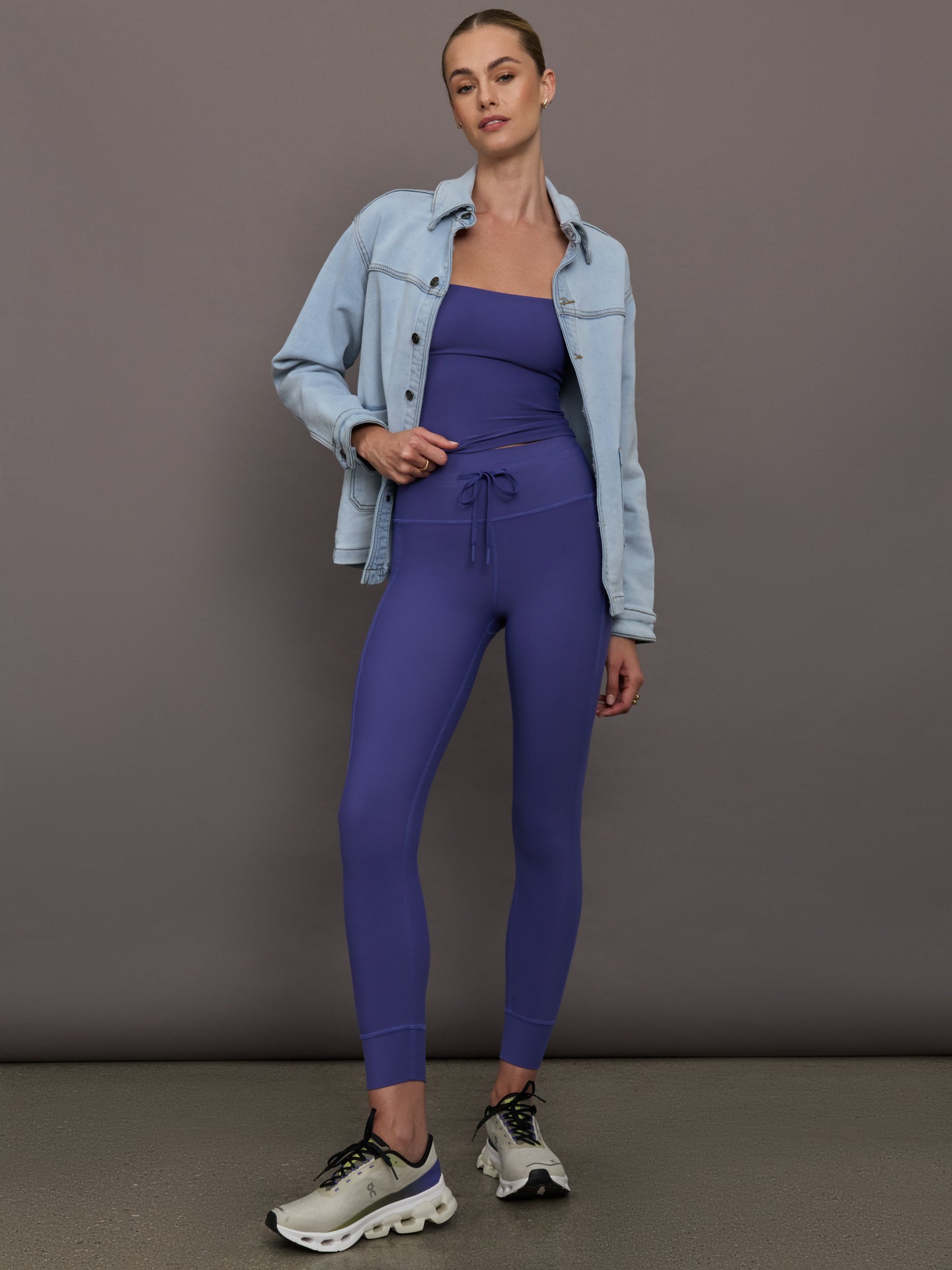 Carbon38 | High Rise Sport Pocket Legging in Melt - Future Dusk