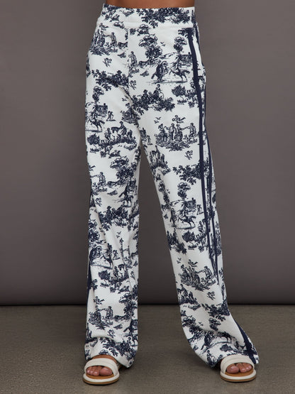 Carbon38 | Toile Track Pant - Navy Toile