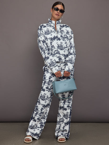 Carbon38 | Toile Track Pant - Navy Toile