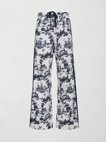 Carbon38 | Toile Track Pant - Navy Toile