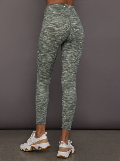 Carbon38 | Reversible 25in High Midi Pant - Green
