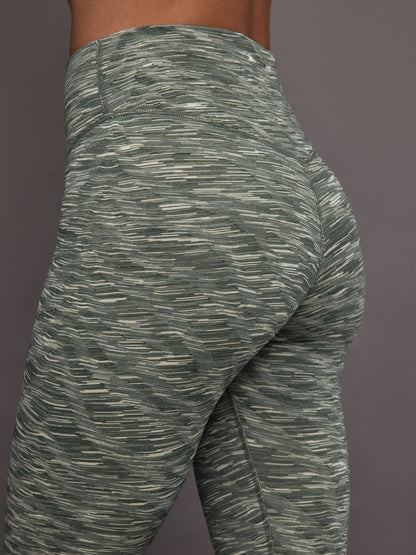 Carbon38 | Reversible 25in High Midi Pant - Green