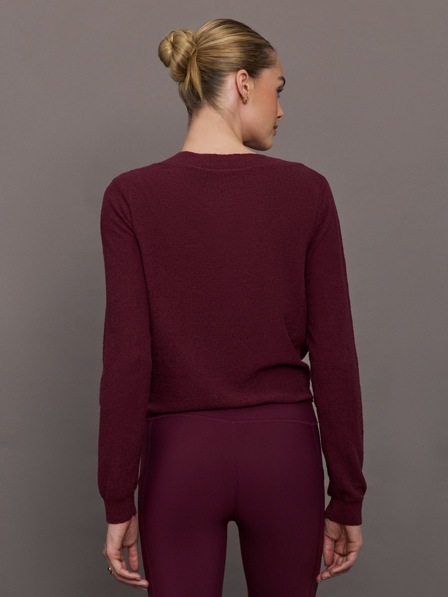 Carbon38 | Knot Front Sweater - Fig