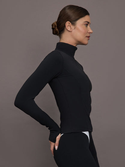Carbon38 | Full Zip Active Jacket in Melt - Black
