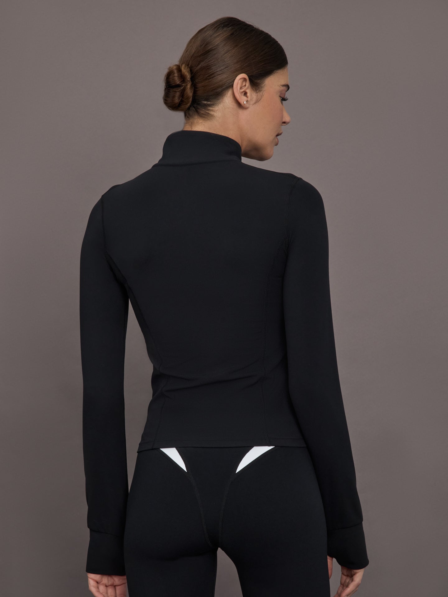 Carbon38 | Full Zip Active Jacket in Melt - Black