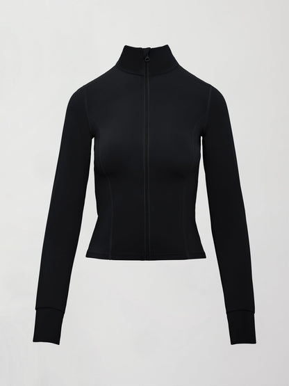 Carbon38 | Full Zip Active Jacket in Melt - Black
