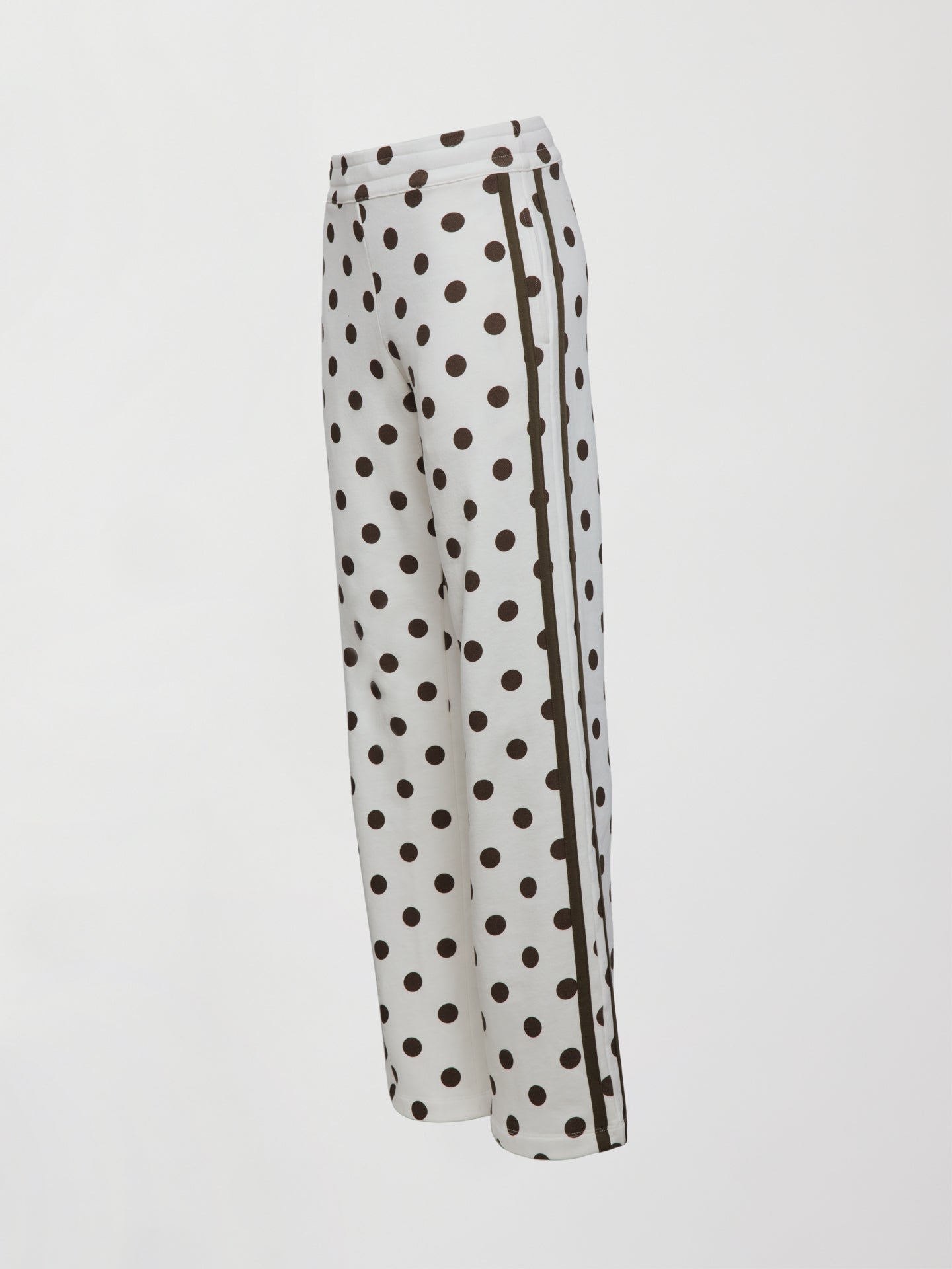 Carbon38 | Polka Dot Track Pant - White/Carafe Polka Dot