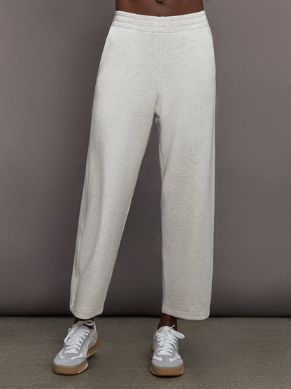 Carbon38 | Barrel Leg Pant in Interlock - Moonbeam