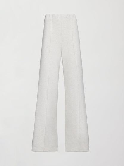 Carbon38 | Pintuck Knit Pant in Interlock - Moonbeam Heather