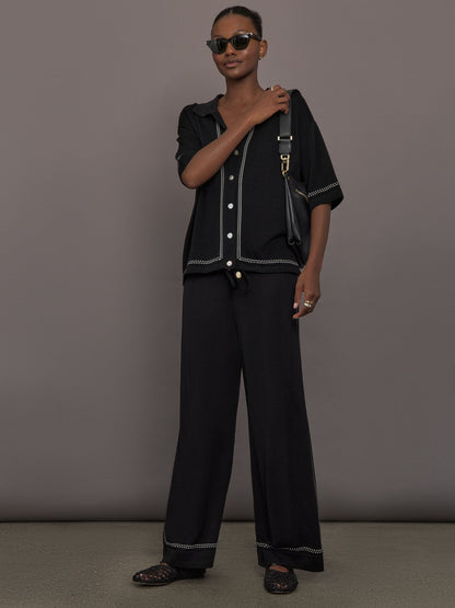Carbon38 | The Coco Knit Shirt - Ink